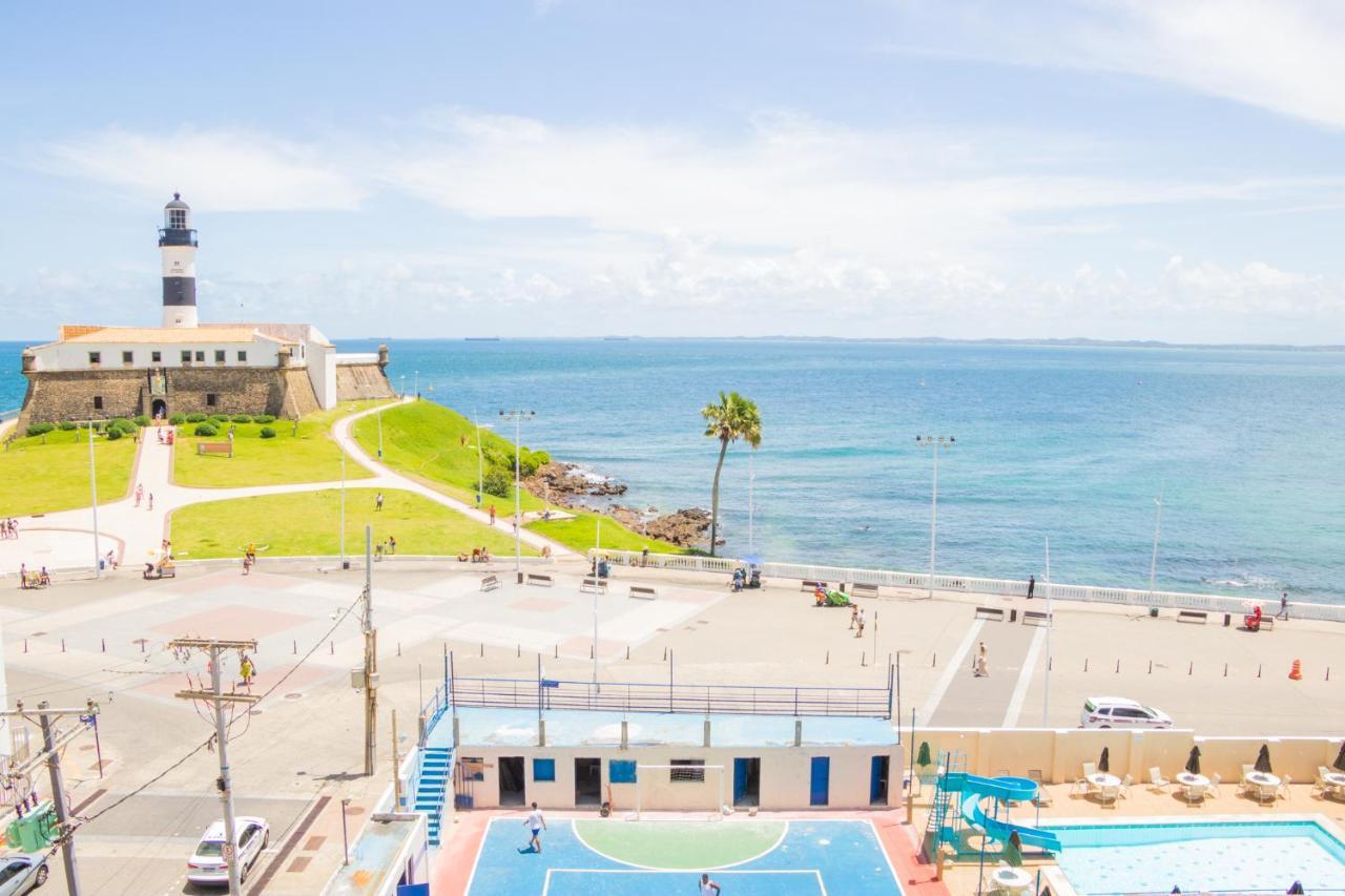 Apartamento No Farol Da Barra. Vista Deslumbrante Para O Mar! No Circuito Do Carnaval. Ao Lado Do Porto Da Barra ! 萨尔瓦多 外观 照片