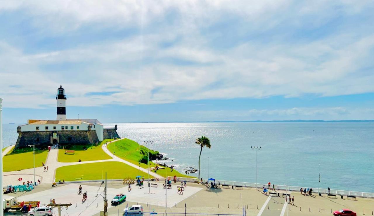 Apartamento No Farol Da Barra. Vista Deslumbrante Para O Mar! No Circuito Do Carnaval. Ao Lado Do Porto Da Barra ! 萨尔瓦多 外观 照片